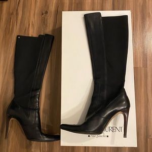 Vintage Yves Saint Laurent Tall Leather Boots